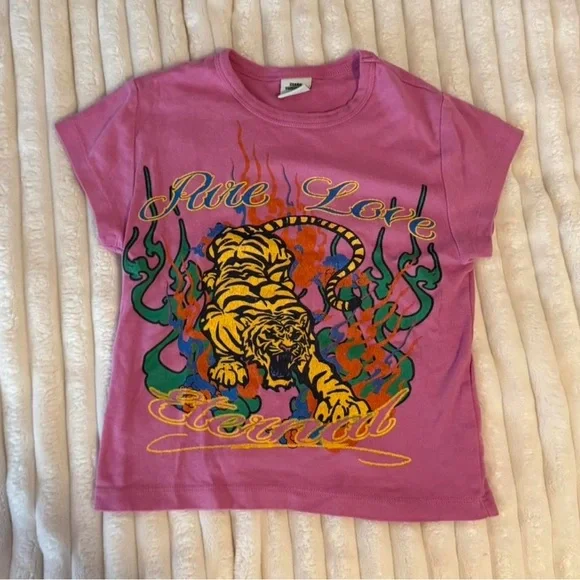 Urban Outfitters Pink Tiger Graphic Tee - Picture 1 of 2